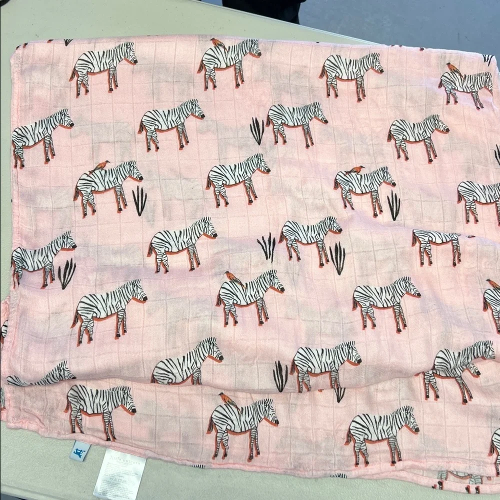 Pink Zebra Print Nursing Cover Little Unicorn